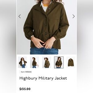 Militar jacket green size xl